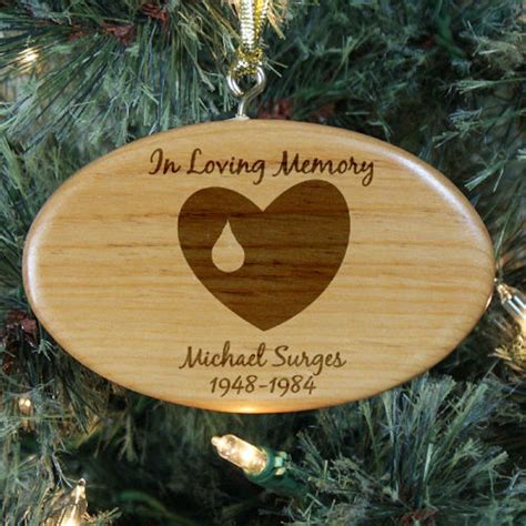 memorial christmas ornament|engravable christmas memorial ornaments.